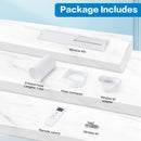 Restreal 12,000 BTU Portable Air Conditioner with Built-in Cool, Dehumidifier&Fan Modes up to 550 Sq.Ft. with Remote Control, White