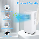 Restreal 12,000 BTU Portable Air Conditioner with Built-in Cool, Dehumidifier&Fan Modes up to 550 Sq.Ft. with Remote Control, White