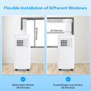 Restreal 12,000 BTU Portable Air Conditioner with Built-in Cool, Dehumidifier&Fan Modes up to 550 Sq.Ft. with Remote Control, White