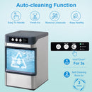 Restreal Touchscreen Nugget Ice Maker Countertop, 38lbs/24H, Soft Chewable Pellet Ice Maker with Self-Cleaning Function for Kitchens, Offices, Home