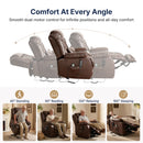 Restreal Infinite Position Leather Lift Recliner | Extend Footrest, Heat & Massage