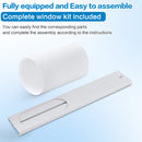 Restreal 12,000 BTU Portable Air Conditioner with Built-in Cool, Dehumidifier&Fan Modes up to 550 Sq.Ft. with Remote Control, White