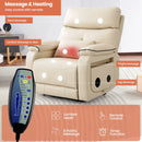 RESTREAL Lay Flat Large Lift Recliner Chair for Elderly with Heat and Massage Beige