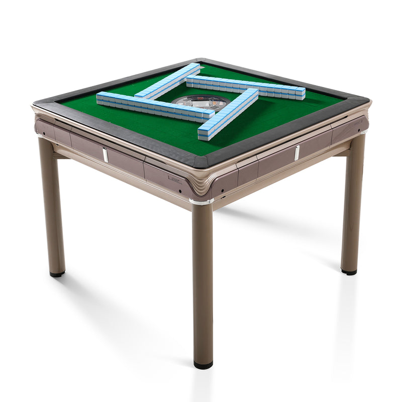 Automatic Mahjong Game Table, Chinese Mahjong, Comes 2 Sets of 40 mm Chinese Magnetic Tiles (Blue & Green)