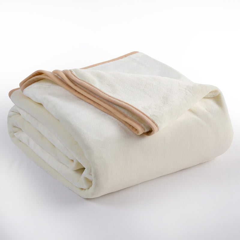 Fleece Blanket blanket ASJMR Ivory Twin 