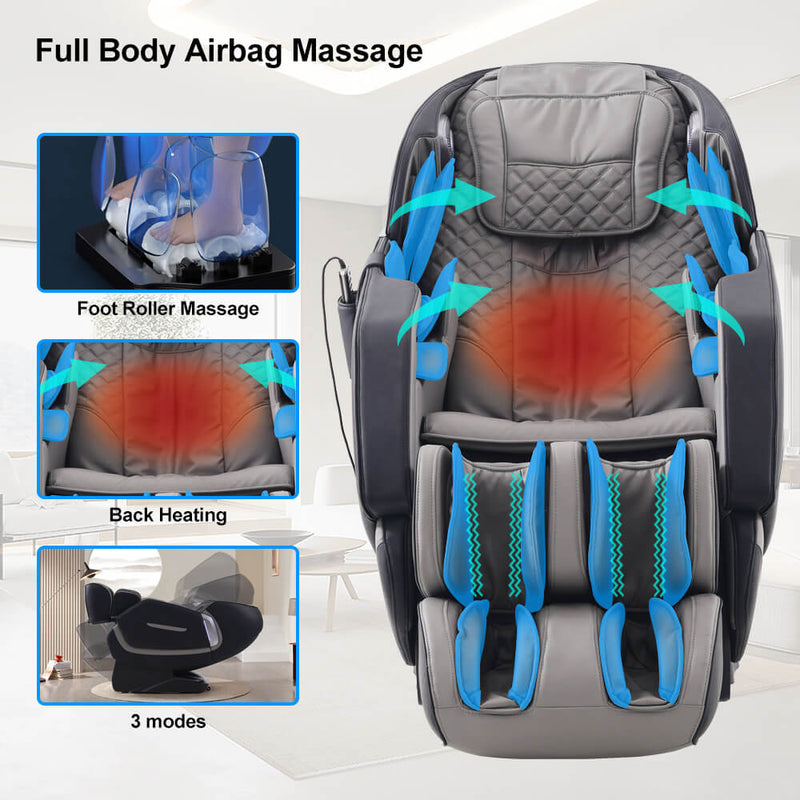 Restreal 4D Zero Gravity Massage Chair, With Heating & Full Body Airbags Massage