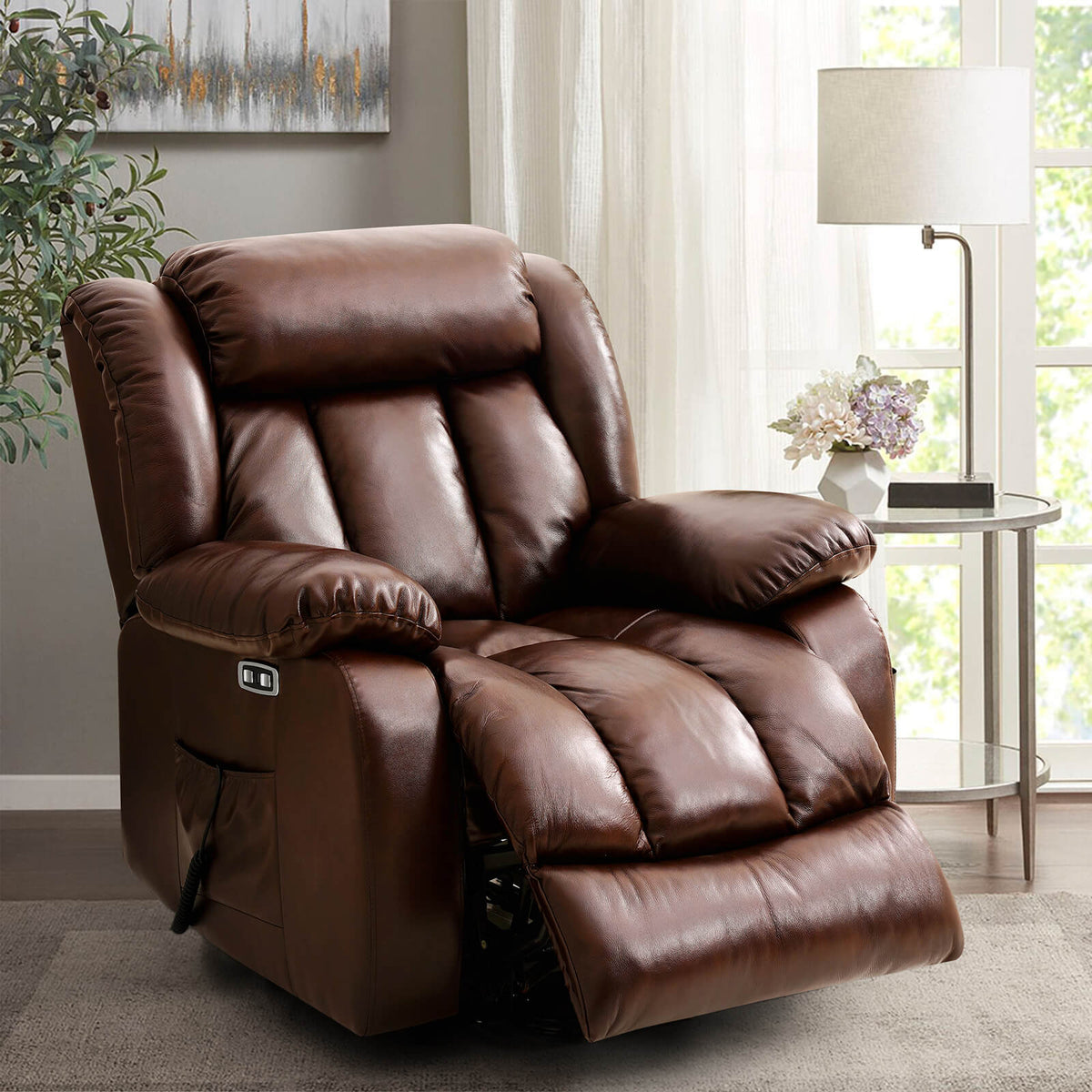 M*様 388　arflex　MIO　クッション　HRO　牛革　40×40　展示 restrealdualmotorliftreclinerb