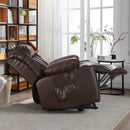 Restreal Large Lift Recliner Chair for Elderly with Massage and Heating, Microfiber Leather