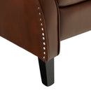 Restreal Leather Wingback Recliner Chair