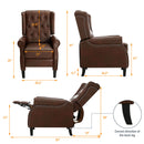 Restreal Leather Wingback Recliner Chair